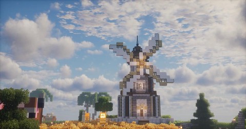 我的世界怎么做风车